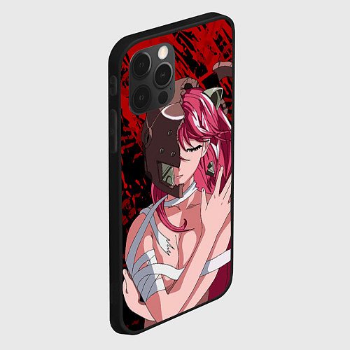 Чехол iPhone 12 Pro Max Elfen Lied 3D / 3D-Черный – фото 2