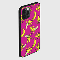 Чехол для iPhone 12 Pro Max Banana pattern Summer Color, цвет: 3D-черный — фото 2