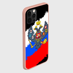 Чехол для iPhone 12 Pro Max Россия - имперский герб, цвет: 3D-светло-розовый — фото 2