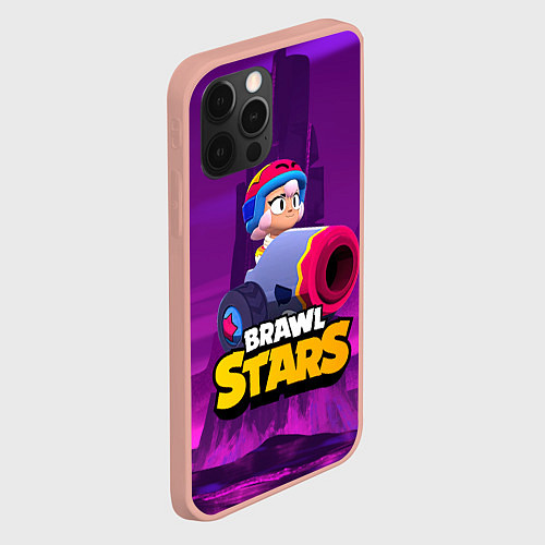 Чехол iPhone 12 Pro Max BrawlStars Бонни с пушкой Bonny / 3D-Светло-розовый – фото 2