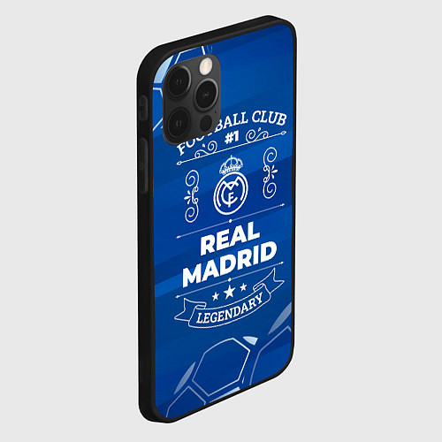 Чехол iPhone 12 Pro Max Real Madrid FC 1 / 3D-Черный – фото 2