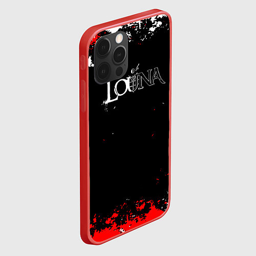 Чехол iPhone 12 Pro Max Louna Tracktor Bowling / 3D-Красный – фото 2