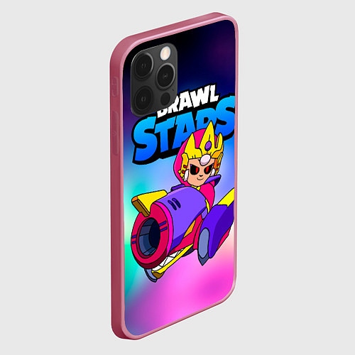 Чехол iPhone 12 Pro Max Бонни Bonnie Empress Brawl Stars / 3D-Малиновый – фото 2