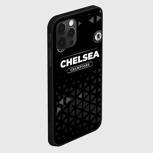 Чехол iPhone 12 Pro Max Chelsea Форма Champions / 3D-Черный – фото 2