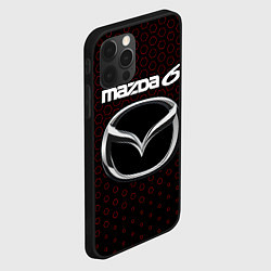 Чехол для iPhone 12 Pro Max MAZDA 6 - Соты, цвет: 3D-черный — фото 2