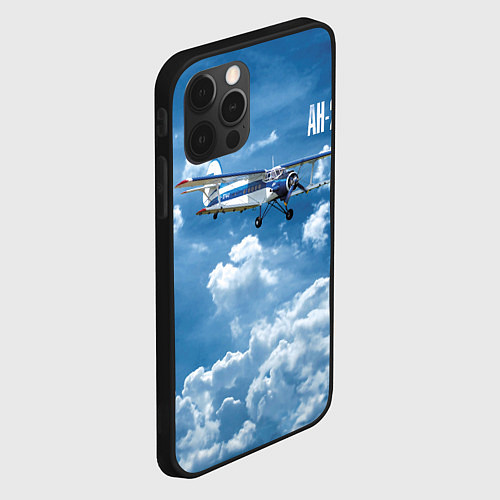 Чехол iPhone 12 Pro Max Самолет Ан-2 / 3D-Черный – фото 2