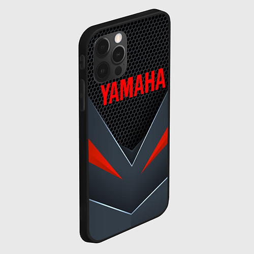 Чехол iPhone 12 Pro Max YAMAHA ТЕХНОЛОГИЧЕСКАЯ БРОНЯ / 3D-Черный – фото 2