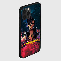 Чехол для iPhone 12 Pro Max Панам Cyberpunk2077, цвет: 3D-черный — фото 2