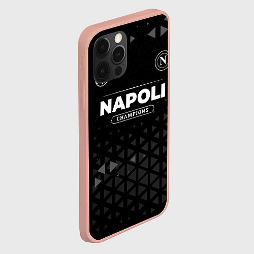 Чехол iPhone 12 Pro Max Napoli Форма Champions / 3D-Светло-розовый – фото 2