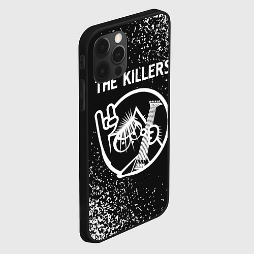 Чехол iPhone 12 Pro Max The Killers - КОТ - Краска / 3D-Черный – фото 2