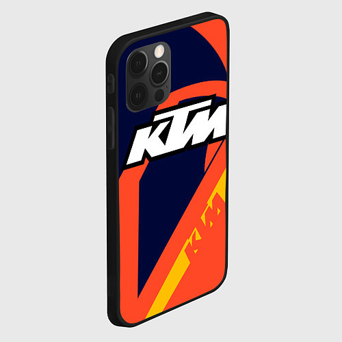 Чехол iPhone 12 Pro Max KTM VINTAGE SPORTWEAR / 3D-Черный – фото 2