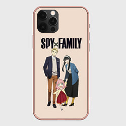 Чехол для iPhone 12 Pro Max Spy x Family Семья шпиона, цвет: 3D-светло-розовый