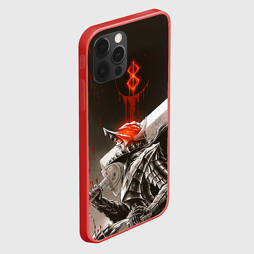Чехол iPhone 12 Pro Max Берсерк ярость Гатса / 3D-Красный – фото 2