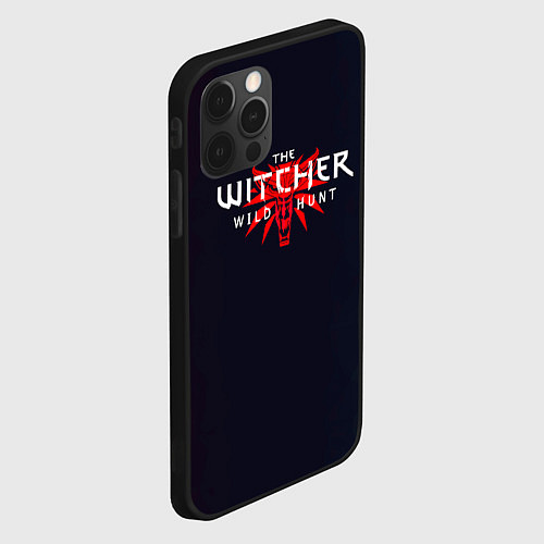 Чехол iPhone 12 Pro Max THE WITCHER MONSTER SLAYER ВОЛК / 3D-Черный – фото 2