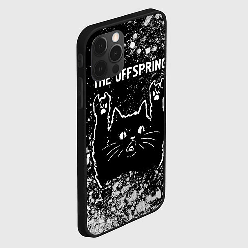 Чехол iPhone 12 Pro Max The Offspring Rock Cat / 3D-Черный – фото 2