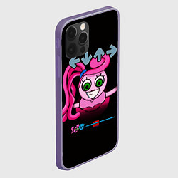 Чехол для iPhone 12 Pro Max POPPY PLAYTIME - Mommy long legs Мама длинные ноги, цвет: 3D-серый — фото 2