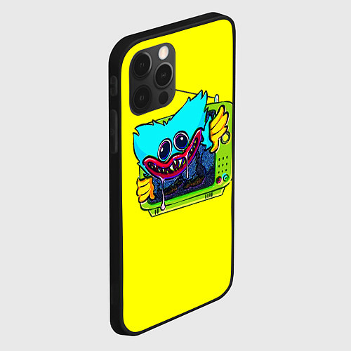 Чехол iPhone 12 Pro Max POPPY PLAYTIME HAGGY WAGGY ХАГГИ ВАГГИ В ТЕЛЕВИЗОР / 3D-Черный – фото 2