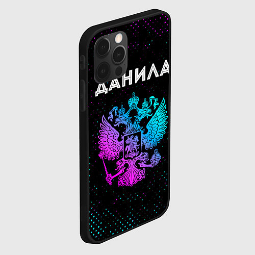 Чехол iPhone 12 Pro Max Данила Россия / 3D-Черный – фото 2