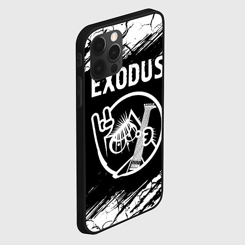 Чехол iPhone 12 Pro Max Exodus КОТ Краски / 3D-Черный – фото 2