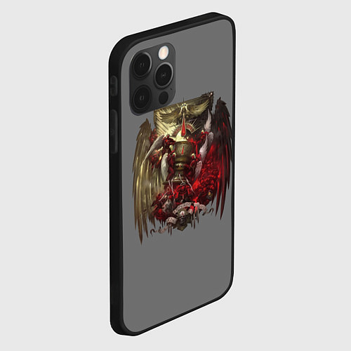 Чехол iPhone 12 Pro Max Blood Angels symbol / 3D-Черный – фото 2