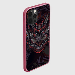 Чехол для iPhone 12 Pro Max Крол Маска крола, цвет: 3D-малиновый — фото 2