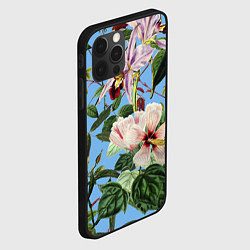 Чехол для iPhone 12 Pro Max Цветы Сине-Цветочный Букет, цвет: 3D-черный — фото 2