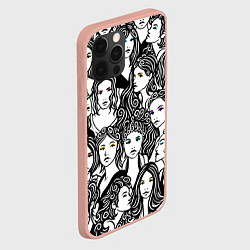 Чехол для iPhone 12 Pro Max 26 девушек, цвет: 3D-светло-розовый — фото 2