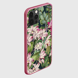Чехол для iPhone 12 Pro Max Цветы Лилия Тигровая, цвет: 3D-малиновый — фото 2