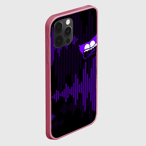 Чехол iPhone 12 Pro Max PurpleMini Huggy WuggyPoppy Playtime / 3D-Малиновый – фото 2