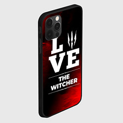 Чехол для iPhone 12 Pro Max The Witcher Love Классика, цвет: 3D-черный — фото 2