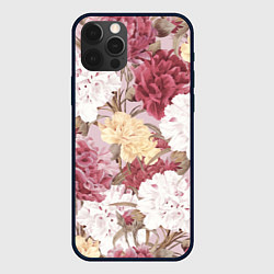 Чехол для iPhone 12 Pro Max Цветы Восхитительный Летний Букет Пион, цвет: 3D-черный