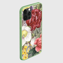 Чехол для iPhone 12 Pro Max Цветы Красочный Садовый Букет, цвет: 3D-салатовый — фото 2