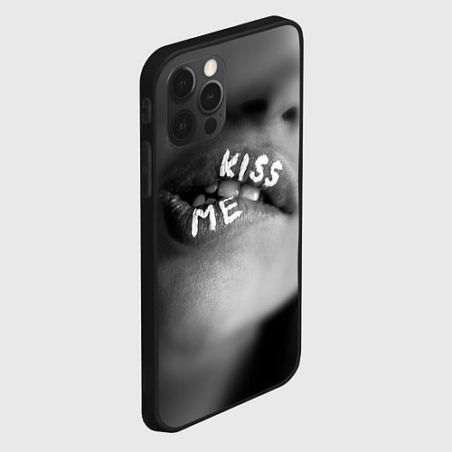 Чехол iPhone 12 Pro Max Kiss- me / 3D-Черный – фото 2