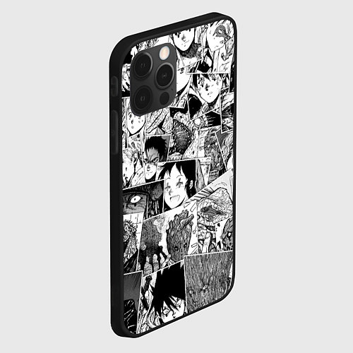 Чехол iPhone 12 Pro Max Дорохэдоро pattern / 3D-Черный – фото 2