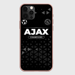 Чехол для iPhone 12 Pro Max Ajax Champions Uniform, цвет: 3D-светло-розовый