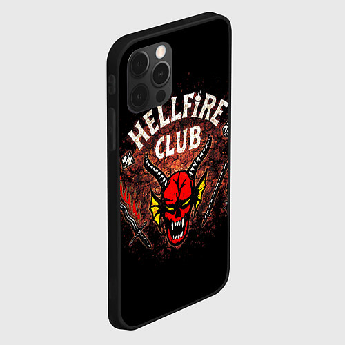 Чехол iPhone 12 Pro Max Hellfire club / 3D-Черный – фото 2