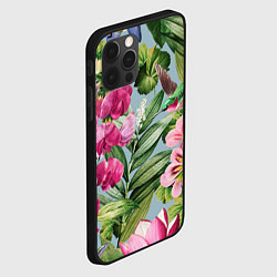 Чехол для iPhone 12 Pro Max Цветы Эдема, цвет: 3D-черный — фото 2