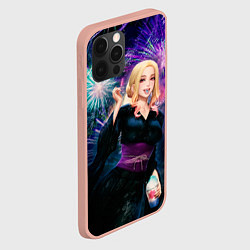 Чехол для iPhone 12 Pro Max МАРИН КИТАГАВА ПРАЗДНИК ФЕЙВЕРКОВ, цвет: 3D-светло-розовый — фото 2