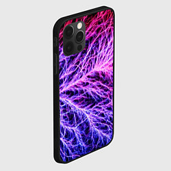 Чехол для iPhone 12 Pro Max Авангардный неоновый паттерн Мода Avant-garde neon, цвет: 3D-черный — фото 2