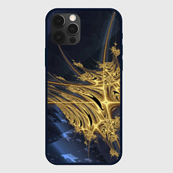 Чехол для iPhone 12 Pro Max Фрактальная футуристическая композиция Абстракция, цвет: 3D-черный