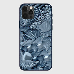 Чехол iPhone 12 Pro Max GEOMETRIC FRACTAL CUBES