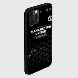 Чехол для iPhone 12 Pro Max Manchester United Champions Uniform, цвет: 3D-черный — фото 2