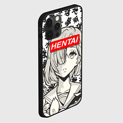 Чехол для iPhone 12 Pro Max HENTAI SCHOOL GIRL ХЕНТАЙ ШКОЛЬНИЦА, цвет: 3D-черный — фото 2