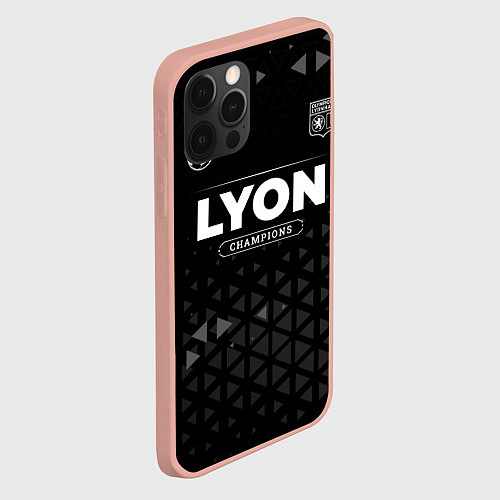 Чехол iPhone 12 Pro Max Lyon Champions Uniform / 3D-Светло-розовый – фото 2