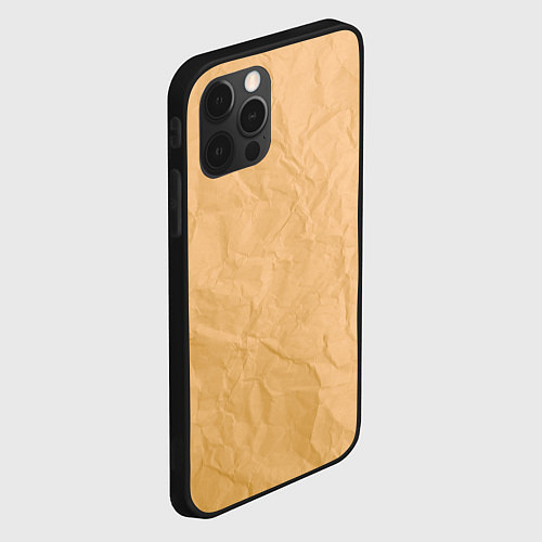 Чехол iPhone 12 Pro Max Cream paper / 3D-Черный – фото 2