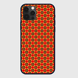 Чехол для iPhone 12 Pro Max COLOR PATTERNED BACKGROUND, цвет: 3D-черный