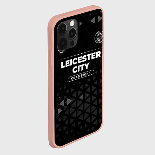 Чехол iPhone 12 Pro Max Leicester City Champions Uniform / 3D-Светло-розовый – фото 2