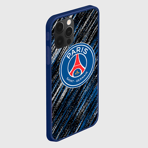 Чехол iPhone 12 Pro Max Псж football club / 3D-Тёмно-синий – фото 2