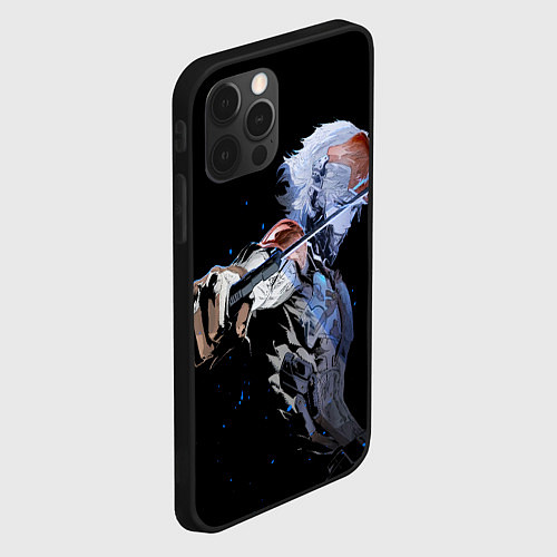 Чехол iPhone 12 Pro Max METAL GEAR RISING Райден с мечом / 3D-Черный – фото 2