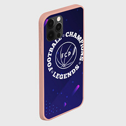 Чехол для iPhone 12 Pro Max Символ Porto и круглая надпись Football Legends an, цвет: 3D-светло-розовый — фото 2